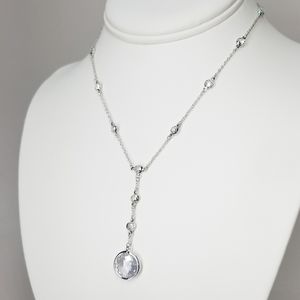 Y-Drop CZ by the Yard Choker Necklace NWT